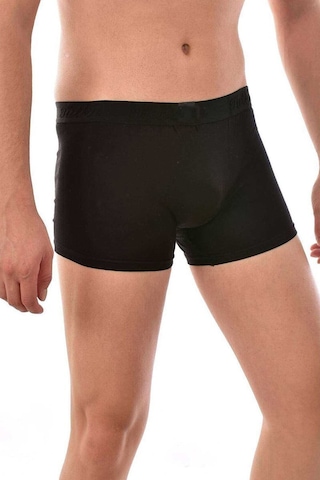 COjans 3 Adet Tutku Likralı Erkek Siyah Boxer 0114 Çok Renkli