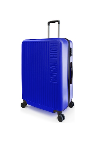 Coral High Abs Saks Mavi Büyük Boy Valiz 16468 Saks Mavi