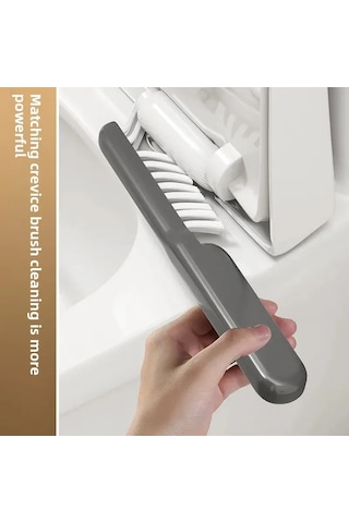 Konesam Duvarlı Tuvalet Fırçası Seti - Delme Yok Kurulum, Örtüşmeyen Temizlik, Hafif Depolama Rakı, Modern Siyah Tasarım Diğer