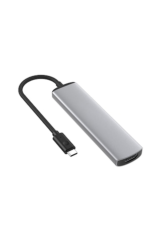 Maiyame Usb C Hub Çoklu Bağlantı Noktası Adaptörü - 4k Hdmı Çıkışlı 6'sı 1 Arada