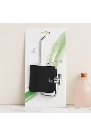 Kapaklı Metal Banyo Kağıt Havluluk Yapışkanlı Montaj Açık Pembe
