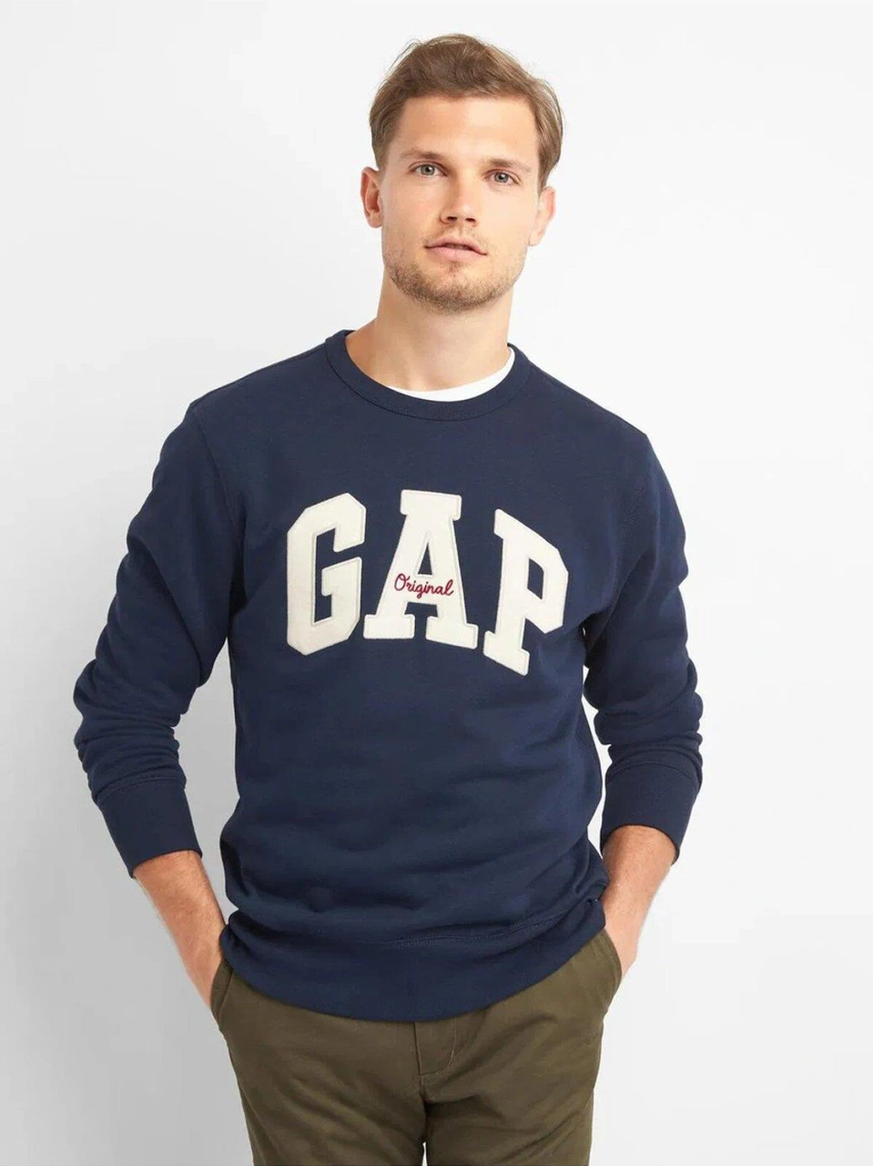 Gap Logo Bisiklet Yaka Sweatshirt 852079000-10377 Blue
