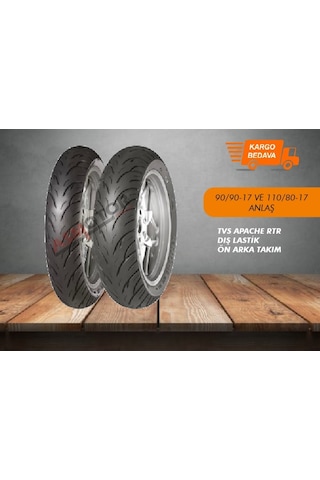 Apache Rtr 110/80-17 ve 90/90-17 Takım Lastik Anlaş