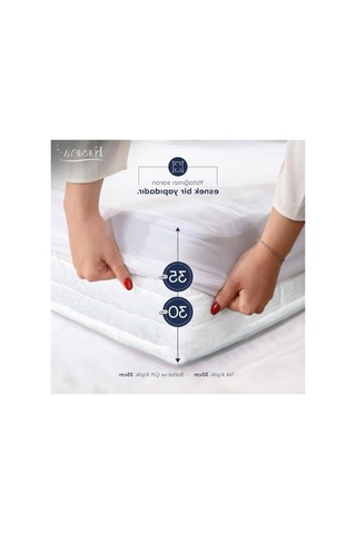 Formeya Mikro Fitted Su Sıvı Geçirmez Yatak Koruyucu Alez 100 200 Açık Indigo