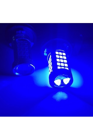 Eco H11 Sis Farı Led Ampul 63 Ledli Mercekli Deli Mavi