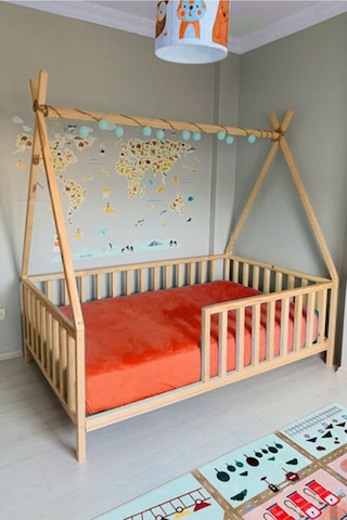 Babykinder Baby Kinder Kızıldereli Doğal Montessori Bebek & Çocuk Karyolası