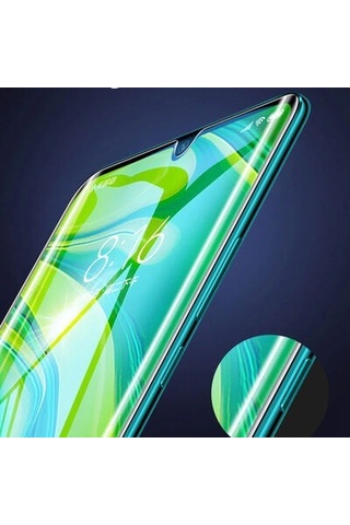 Xiaomi Mi Note 10 Pro İle Uyumlu Şeffaf Esnek Kavisli Ekranı Tam Kaplayan Pet Ekran Koruyucu