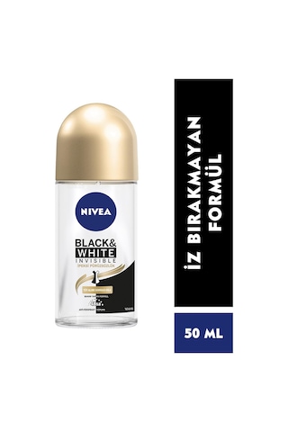 Nivea Black&White Invisible İpeksi Pürüzsüz Kadın Roll-On 50 ML