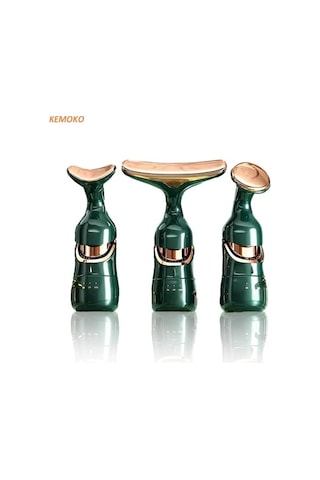 Wondernest Yüz Gençleştirme Microcurrent Masaj Cihazı, Lekeler Ve Kırışıklıklar İçin 3ın1 Foton Yeşil