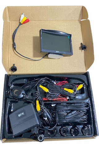 12V Park Sensörü Gece Görüşlü Kamera Ekran 4.3" Lcd 22.5 Mm Siyah N11.2
