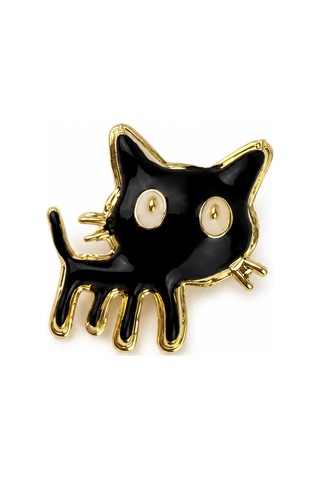 Brooch Kedi Figürlü Zarif Yaka İğnesi & Aksesuar Koleksiyonu Bakır