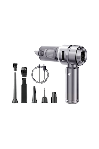 Hl-135 16000pa Güçlü Portatif 3 Kademeli Tabilir Vakumlu Kablosuz Üflemeli Mini Araç Süpürgesi