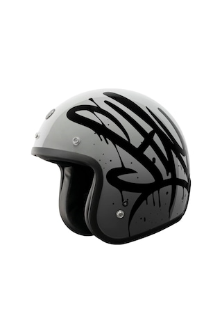 Torc T-50 Del Mar Wild One Açık Motosiklet Kaskı Gri Siyah