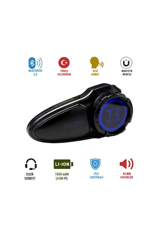 Scs T2 Plus Bluetooth Ve Intercom 8 Kişi Bağlantılı