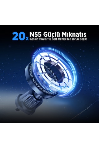 Bix Bxch8 Maglock Manyetik Araç Telefon Tutucu Magsafe Destekli