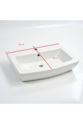 Ideal Standard - Plain Tezgah Üstü Lavabo 66x50 Cm Beyaz - Z251101-