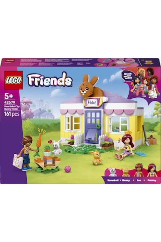 LEGO® Friends Heartlake Şehri Tavşan Oteli 42679 -5 Yaş ve Üzeri Çocuklar için Figür İçeren Yaratıcı Oyuncak Yapım Seti (161Parça)