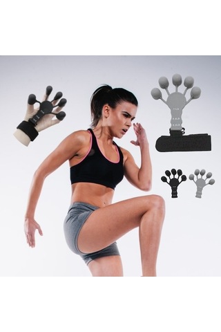 Maoyaya Parmak Ve El Kavrama Güçlendirici Egzersiz Aleti Siyah Altın