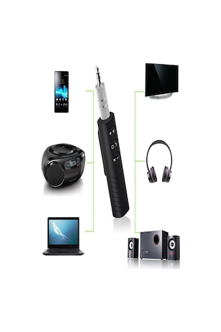 Bluetooth Aux  Araç Kiti Siyah