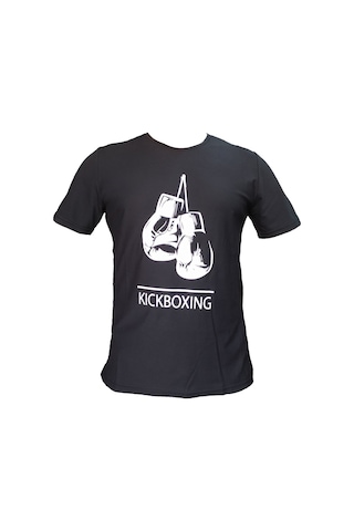 Aksaspor Leon Gloves Kickboxing Tişört Siyah Kickboks Tişörtü Byl1101Bk