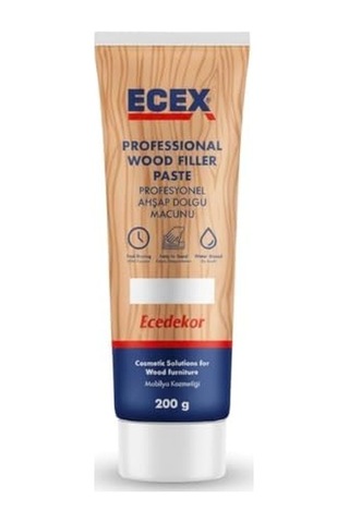 Ahşap Tamir Macunu 200 Gr Tüp Ecex - Çatlak Delik Dolgu Macunu Diğer