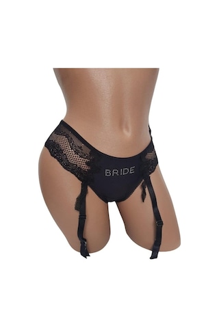 Yeni İnci Yeni Inci K112 Jartiyerli Bride Dantel String Külot