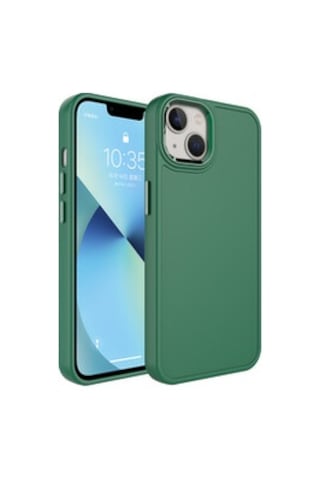 Lexroo İphone 14 Metal Çerçeve Ve Buton Tasarımlı Sert Botox Silikon Kılıf - Koyu Yeşil Lexroo İphone 14 Metal Çerçeve Ve Buton Tasarımlı Sert Botox Silikon Kılıf - Koyu Yeşil