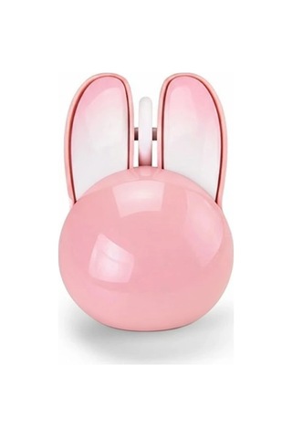 Tavşan Figürlü Kablosuz Mouse Pil Dahil Etiket li Pembe - 100