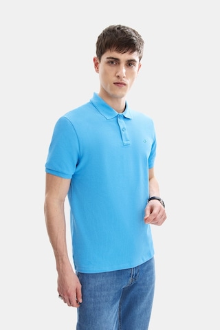 Backandbond Gök Mavi Regular Fit Örme Polo Yakatişört