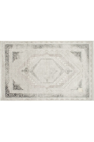 Çam Halı Essence 6362 Gri Tuğra Halı Modern Desen Salon Halısı