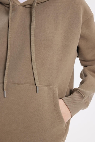 Tudors Kadın Oversize Geniş Kesim Pamuklu Yumuşak Dokulu İçi Polarlı Basic Yeşil Kapüşonlu Sweatshirt-42084 Yeşil2