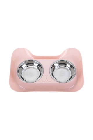 Sones Paslanmaz Çelik Kedi Ve Köpek Çift Kase Sızdırmaz İçme Suyu Hayvan Kasesi