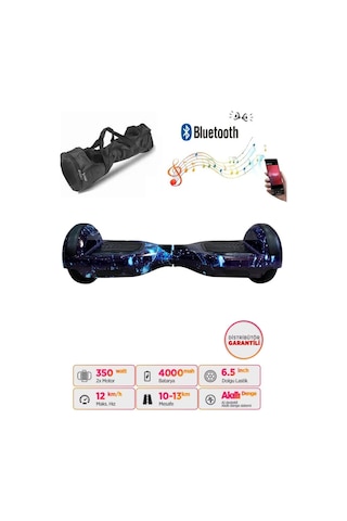 Citymate Hoverboard 6.5 inch Elektrikli Kaykay Scooter Bluetooth Hoparlörlü Çanta Hediye D12