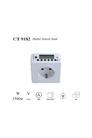Cata CT-9182 Dijital Zaman Saati 3500W