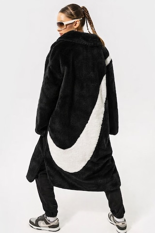 Nike Sportswear Terma Fit Women's Loose High Parka Kadın Bol Kesim Suni Kürk Spor Parka Siyah Siyah