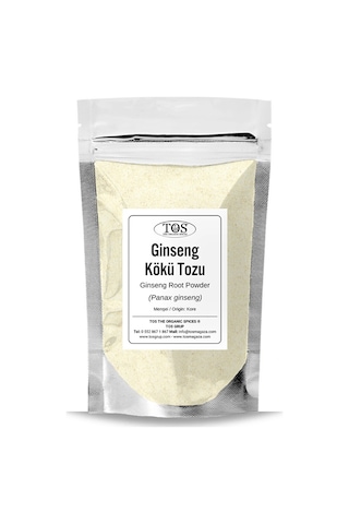 Tos The Organic Spices Ginseng Kökü Tozu Kore 25 G Ginseng Root Powder Tos The Organic Spices Ginseng Kökü Tozu Kore 25 G Ginseng Root Powder