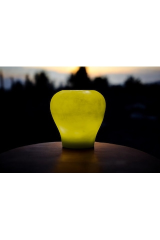 Fener Mum Vase Yeşil Kavun Kokulu Dekoratif Mum