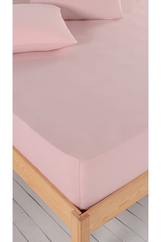 Penye Lastikli Çarşaf, 180 200 Battal Boy %100 Pamuk Örme Kumaş, 145 Gr/m² Pudra