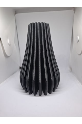Spiral Vazo - 15 Cm Siyah