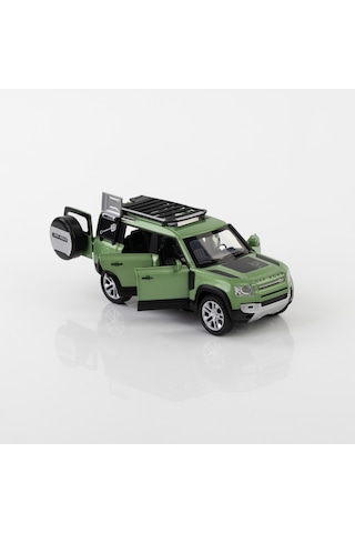 1:24 Ölçek Metal 4 Kapısı, Kaput Bagaj Ve Kaputu Açılan Sesli Işıklı Model Jip Yeşil