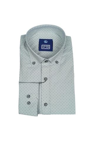 Standart Yaka Sinek Desen Gömlek Slim 001