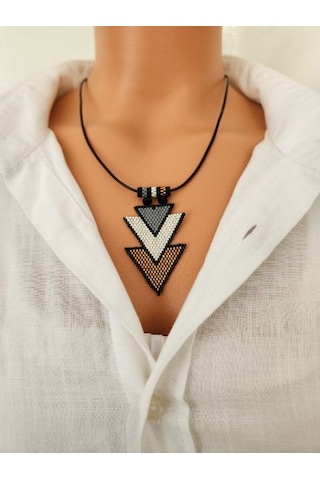 Harmel Jewelry Miyuki Üç Renk Kolye Altın