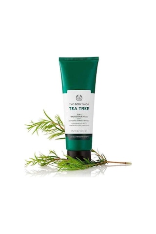 The Body Shop Çay Ağacı 3'ü 1 Arada Temizleyici Scrub Maske 125ml