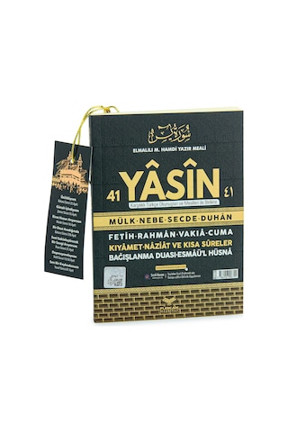 Kabe Desenli Türkçe Okunuşlu Mealli Yasin Çanta Boy 208 Sayfa