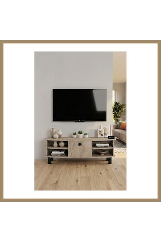 Kahveci.store Vienna Tv Sehpası Suntalam Ekru 136x44 Cm 22