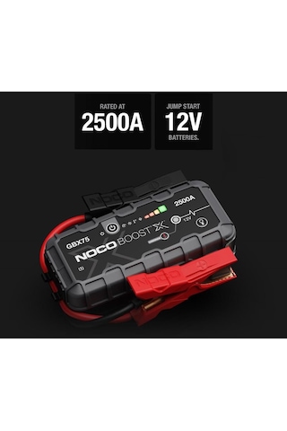 Noco Gbx75 12v 2500amp Ultrasafe Lityum Akü Takviye + Powerbank + Led Lamba Fr Gbx75