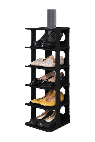 Luxury Shoe Rack Siyah 5 Katlı Lüks Plastik Ayakkabılık Luxury Shoe Rack Siyah 5 Katlı Lüks Plastik Ayakkabılık
