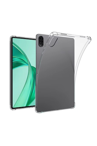 Forzacase Honor Pad X8a 11 İnch İle Uyumlu Anti Shock Silikon Kılıf Şeffaf - Fc014 Arka Kapak