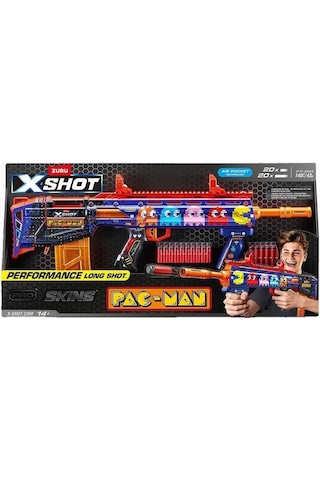 Xshot Skıns Pro Series 1 Pac-man Long Shot Dart Blaster Dart Aksesuarlar Çok Renkli