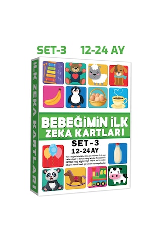 Bebeğimin Ilk Zeka Kartları Set-3 / 12-24 Ay -eğitici Kartlar